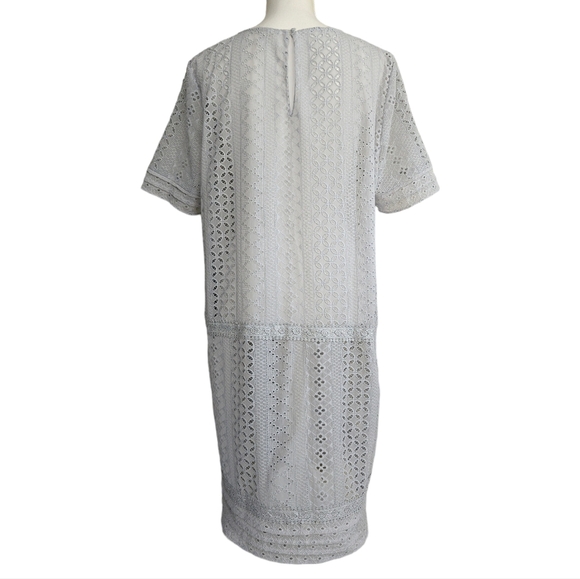 Sundance Lucille Lace Shift Dress in Grey - Picture 2 of 6